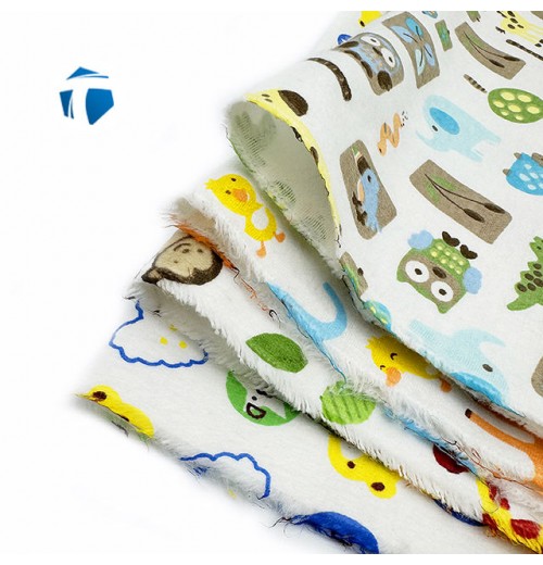 Cute Fresh baby pajamas printed fabric 100% cotton 20*10 40*42 flannel fabric export Cute Fresh baby pajamas printed fabric 100% cotton 20*10 40*42 flannel fabric export
