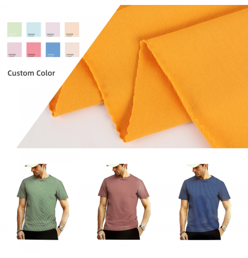 Wholesale 180gsm 95 cotton 5 spandex knitted elastane stretch single jersey t shirt fabric for clothing Wholesale 180gsm 95 cotton 5 spandex knitted elastane stretch single jersey t shirt fabric for clothing