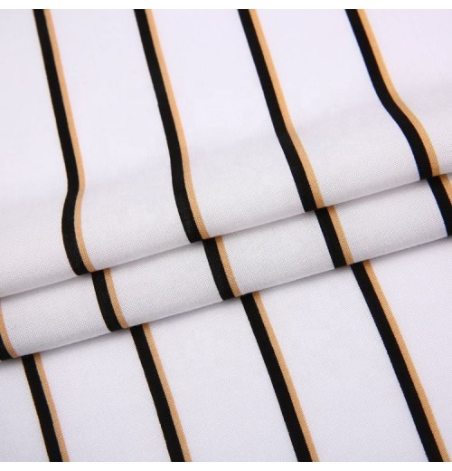 New Fashion Woven Rayon Printed Stripe 100% cotton Poplin fabric For Clothing Price New Fashion Woven Rayon Printed Stripe 100% cotton Poplin fabric For Clothing Price