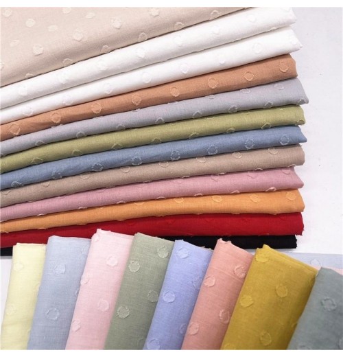 Best quality manufacturers wholesale leno black white polka dotted jacquard printed organic 100%cotton fabric for clothing Best quality manufacturers wholesale leno black white polka dotted jacquard printed organic 100%cotton fabric for clothing